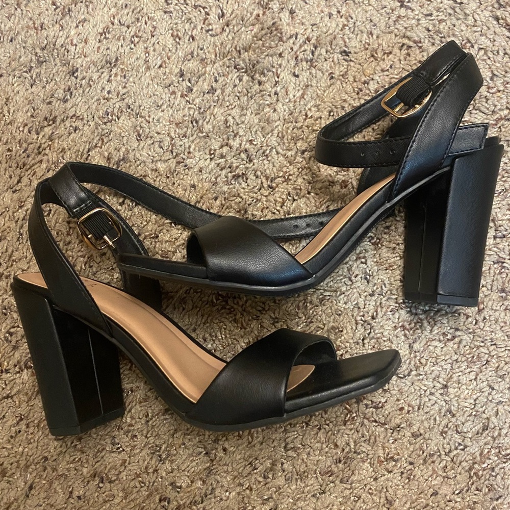 Black Women’s Shannon Heels with Memory Foam Inside - A New Day